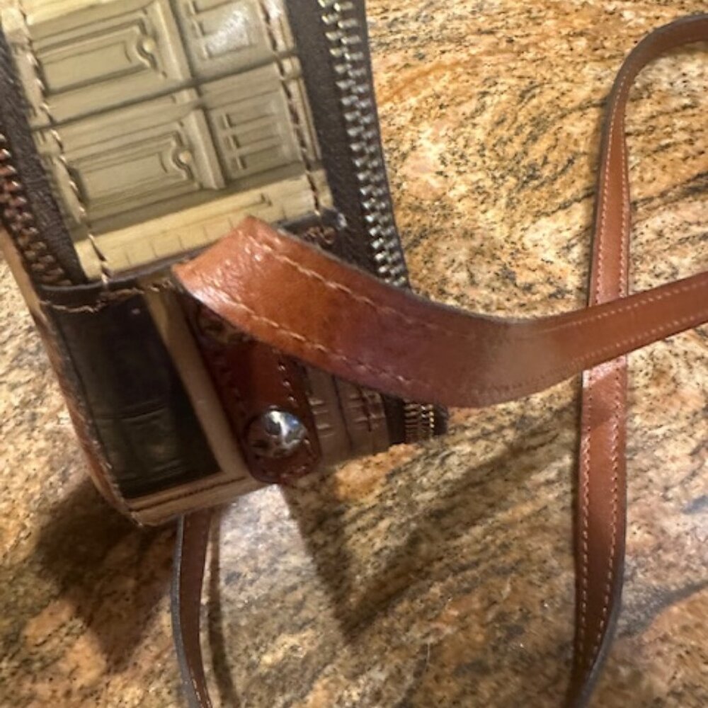 Patricia Nash Excellent Condition Leather Doorways to Italy Crossbody Alessa - Picture 4 of 7
